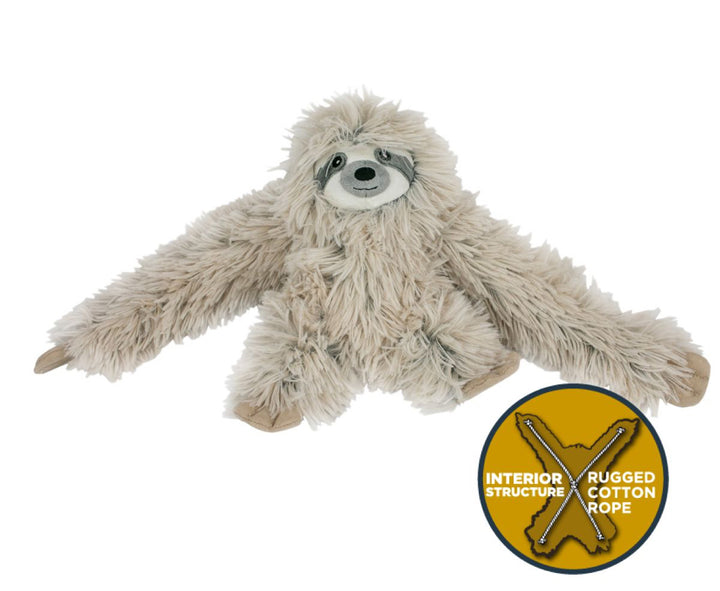 Rope Body Sloth Squeaker Toy