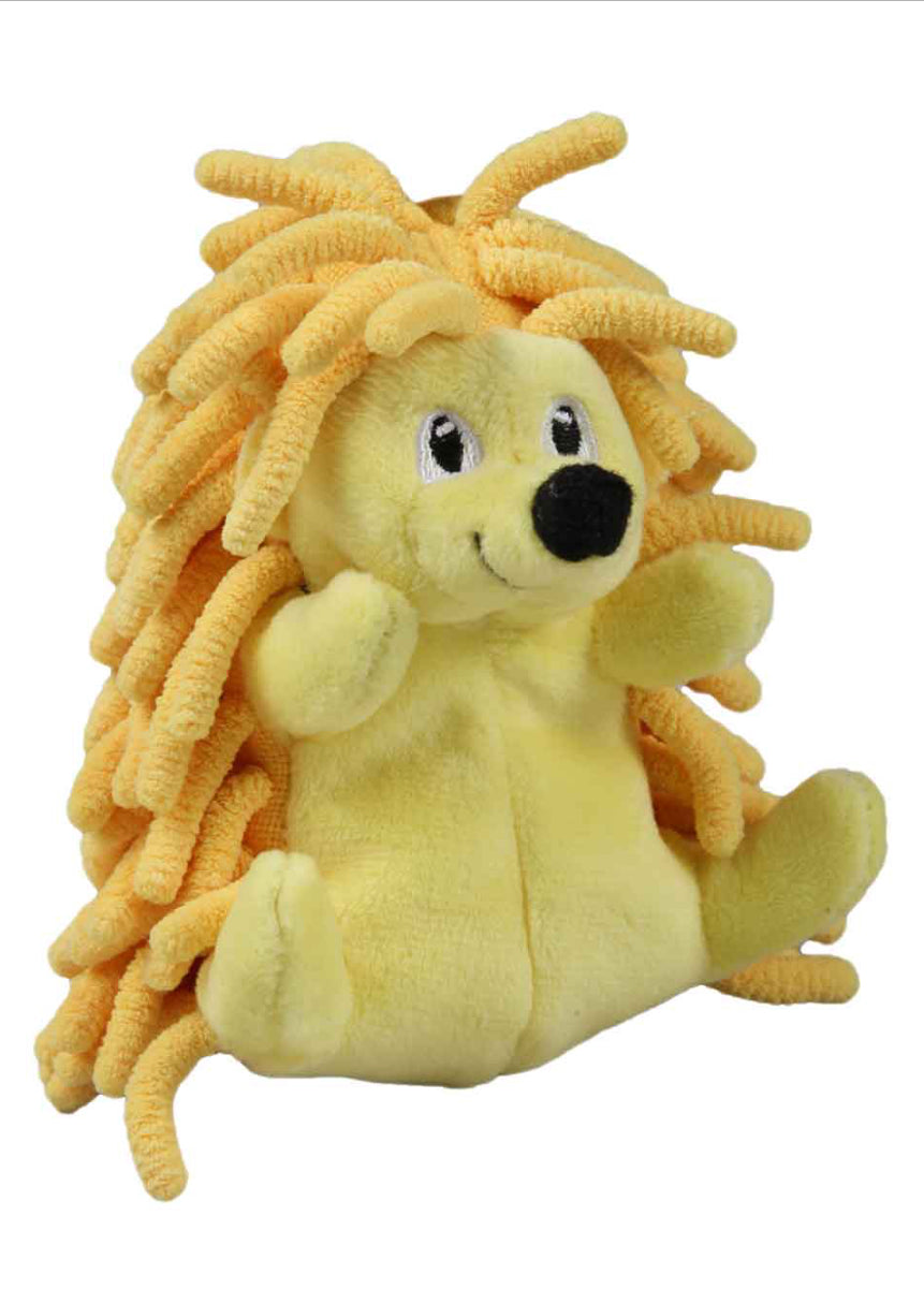 Tender-Tuffs Small Yellow Hedgehog for Small Dogs