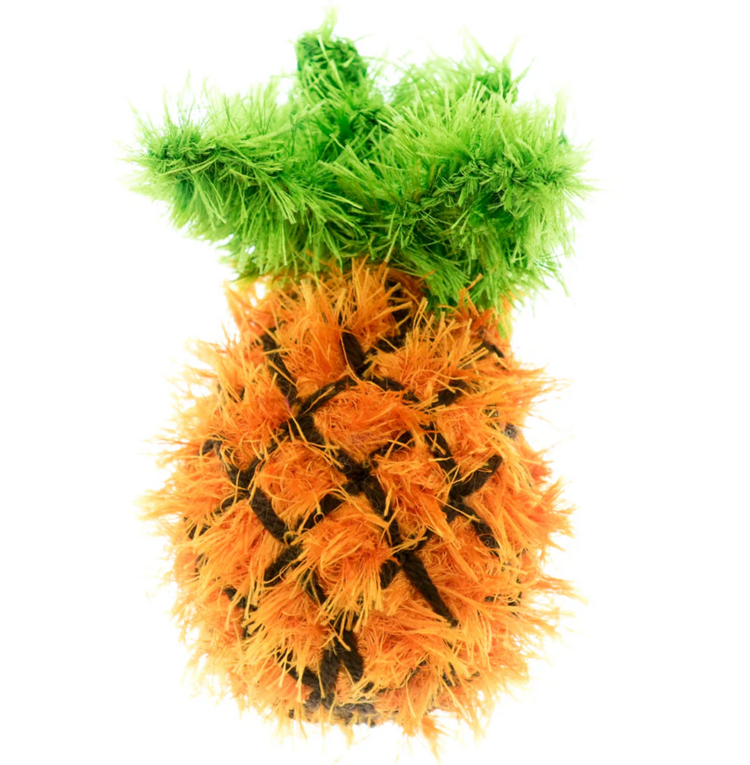 Pineapple- Handmade Dog Toy