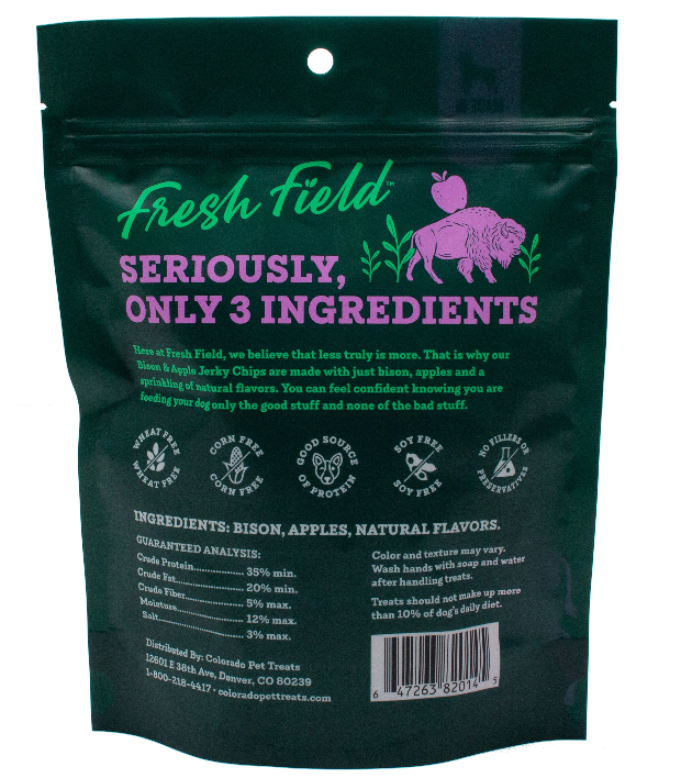Fresh Field Bison & Apple Jerky Chips