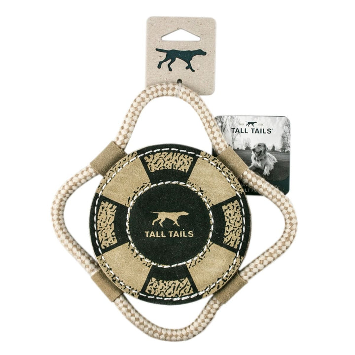 Natural Leather Lifebuoy Tug Toy
