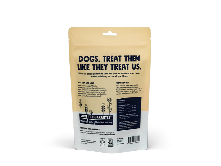 Air Dried Bison Heart Dog Treats