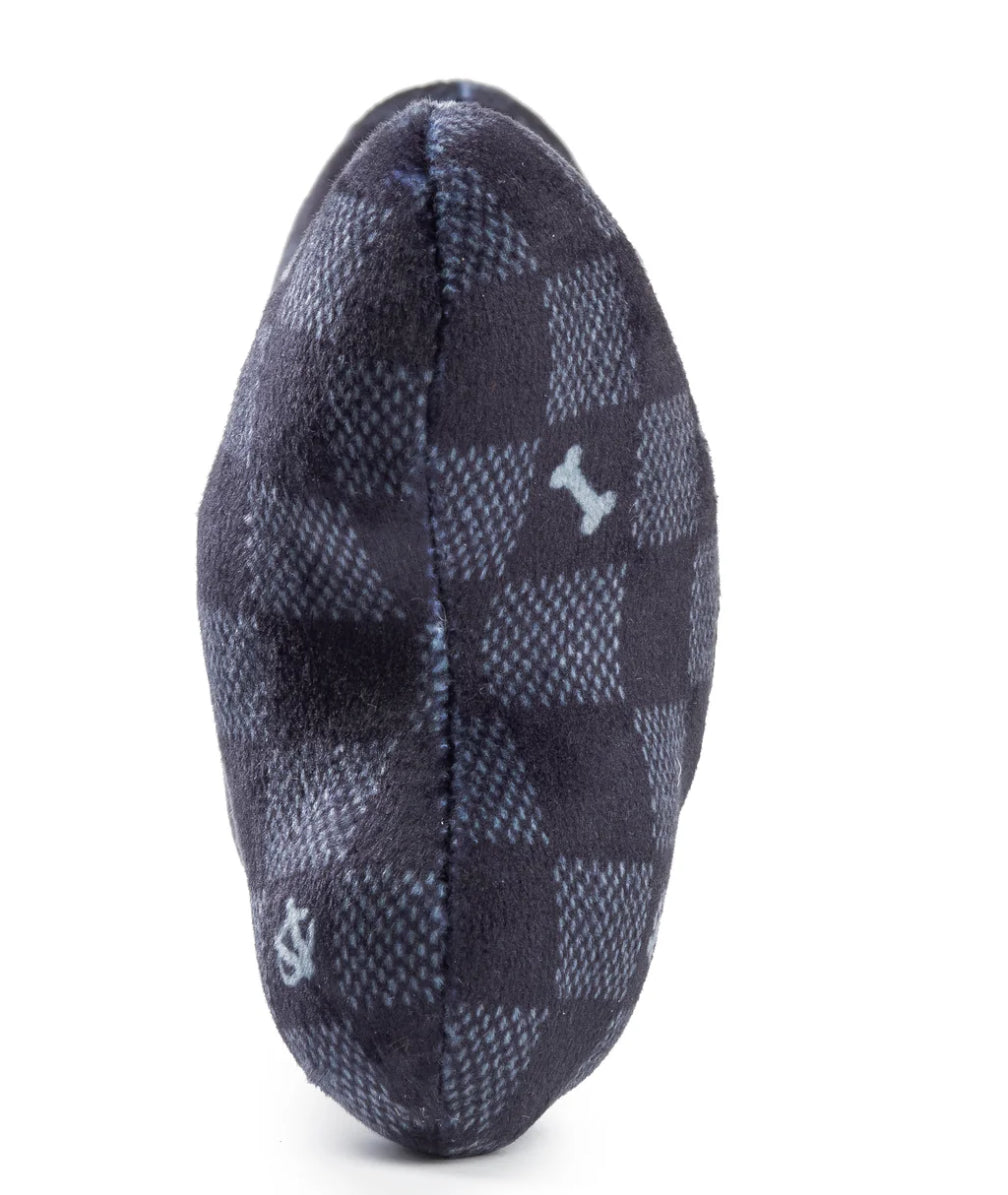 Black Checker Chewy Vuitton Bone