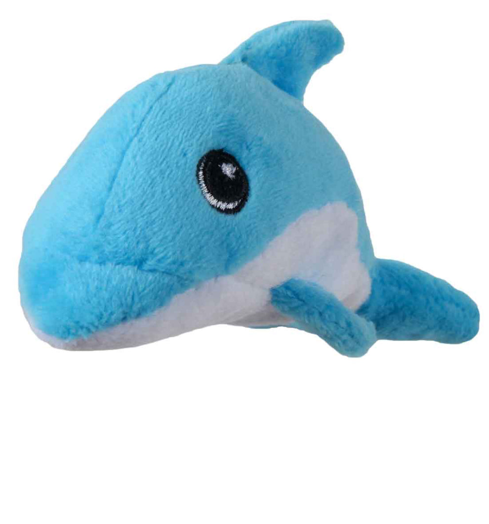 Tender-Tuffs Tiny Blue Dolphin for Small Dogs