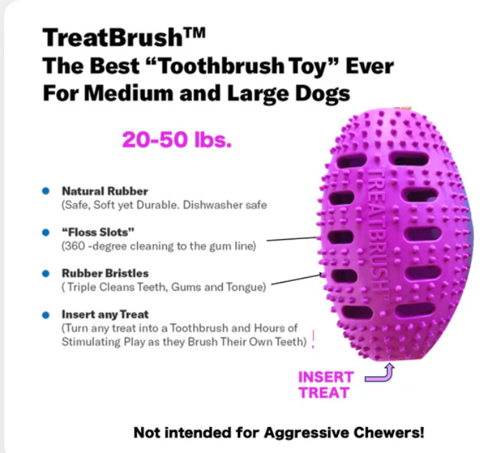 Natural Rubber Football TreatBrush