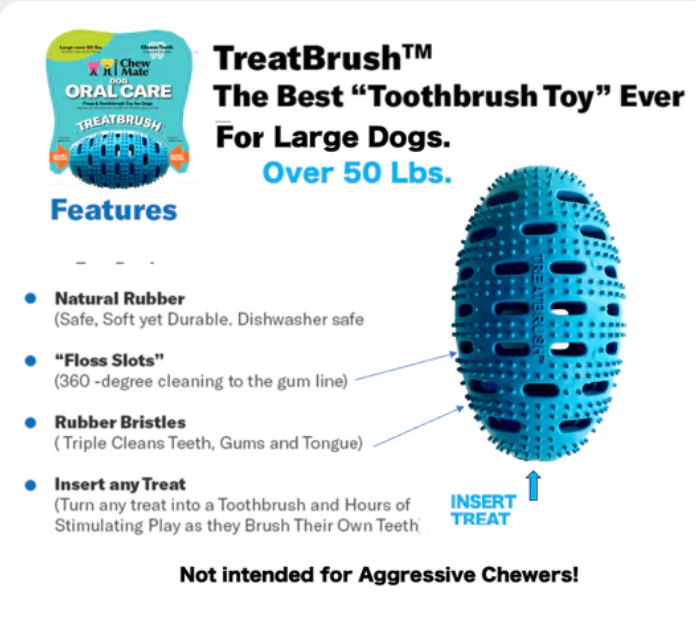 Natural Rubber Football TreatBrush