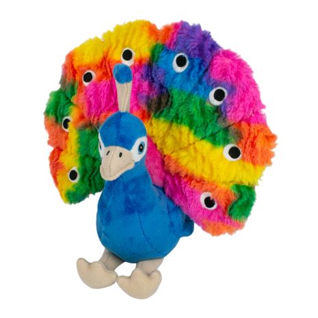 Peacock with Squeaker Dog Toy